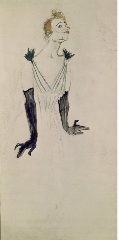 Yvette Guilbert, 1894 by Henri de Toulouse Lautrec